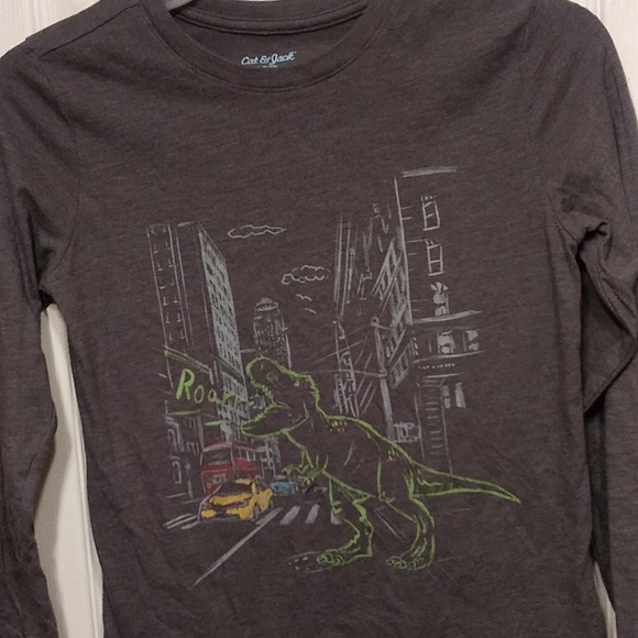 Cat & Jack Dinosaur T Shirt Size M 8-10 - Picture 2 of 2